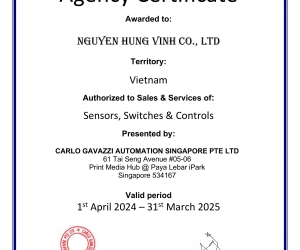 Chứng chỉ Hãng Calogavazzi 2025